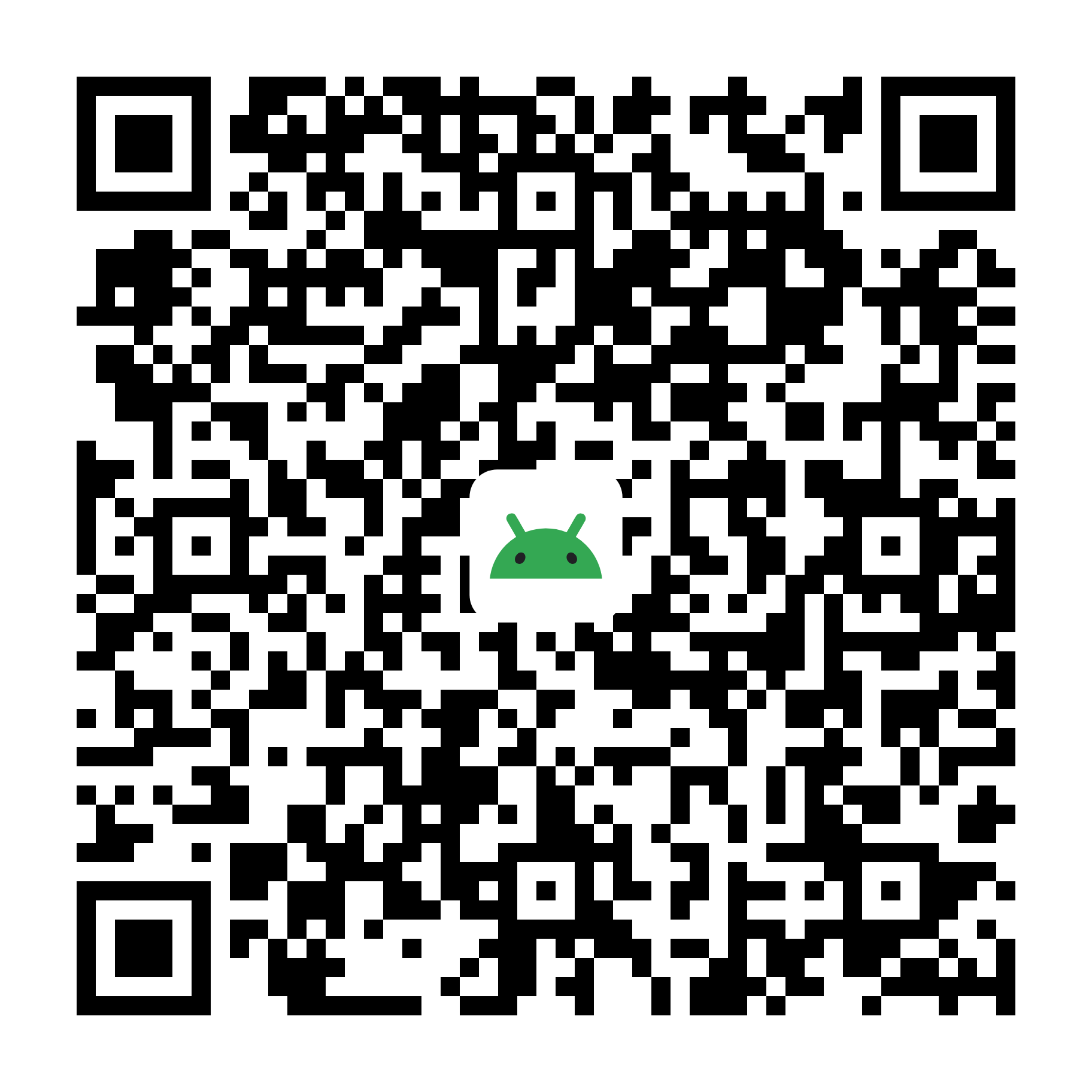 QR Code para baixar o app na Play Store